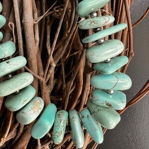 Silpada Chunky Turquoise Howlite Bead necklace N1716